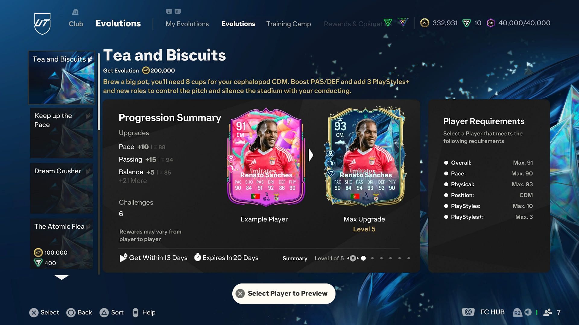 The requirements (Image via EA Sports)